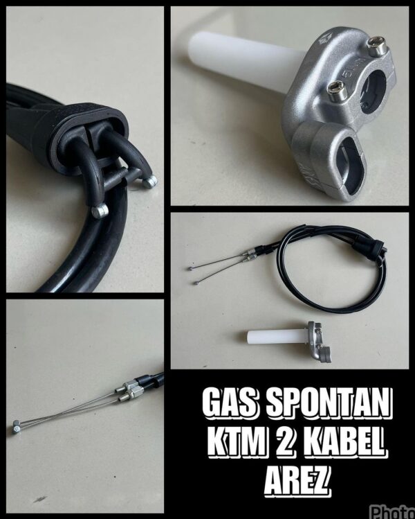 Gas Spontan 2 kabel KTM Husqvarna Gasgas Merk ARES - Gambar 3