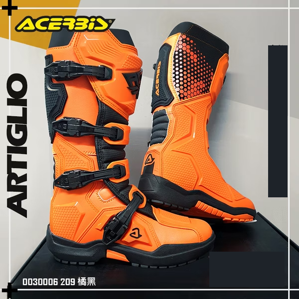 Sepatu Trail Acerbis Artiglio Orange Hitam Original