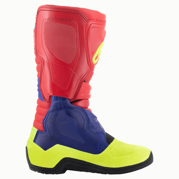 Sepatu Alpinestars Tech 3 Bright Red Dark Blue Yellow Fluo - Gambar 6