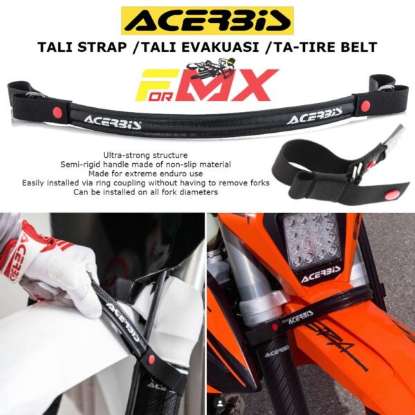 Tali Evakuasi Tali Strap Depan Motor ACERBIS TA TIRE BELT - Gambar 3