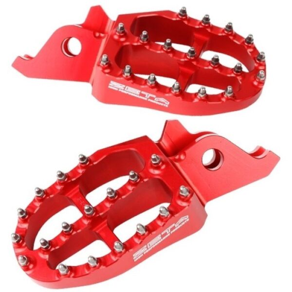 FOOTSTEP / FOOTPEGS ZETA GASGAS/KTM/HUSQVARNA 85cc sampai 530cc - Merah - Gambar 4