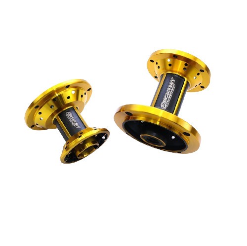 SCARLET RACING - TROMOL SET KLX150 36H DOUBLE BEARING 2-T - BLACK/GOLD