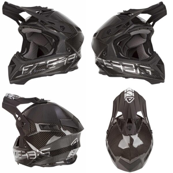 HELM ACERBIS IMPACT STEEL CARBON HELM CROSS ACERBIS - SILVER, M - Gambar 2