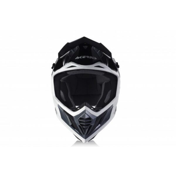 Helmet Acerbis X-Track VTR Motocross Adventure Enduro - White/Black - L - Gambar 3