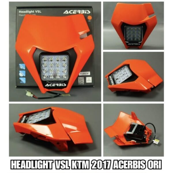 HEADLAMP KTM VSL HEADLIGHT KTM ACERBIS VSL - Orange - Gambar 2