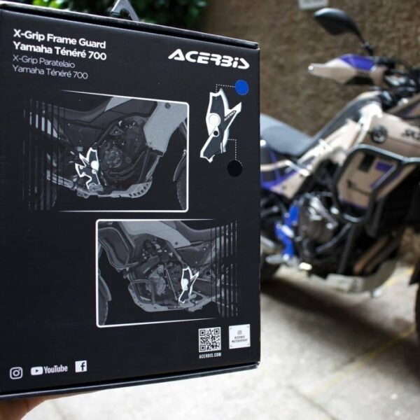 Acerbis Frame Protector X-Grip Yamaha Tenere, Black - Gambar 2