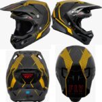 Helm Fly Formula Carbon Tracer Helmet - Gold Black