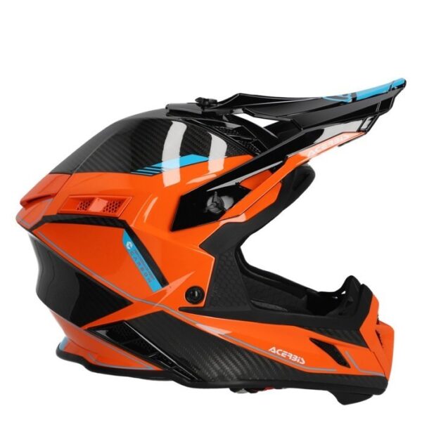 Helmet Acerbis Steel Carbon 22.06 OrangeBlack / Helm Trail OffRoad MX - XL - Gambar 4