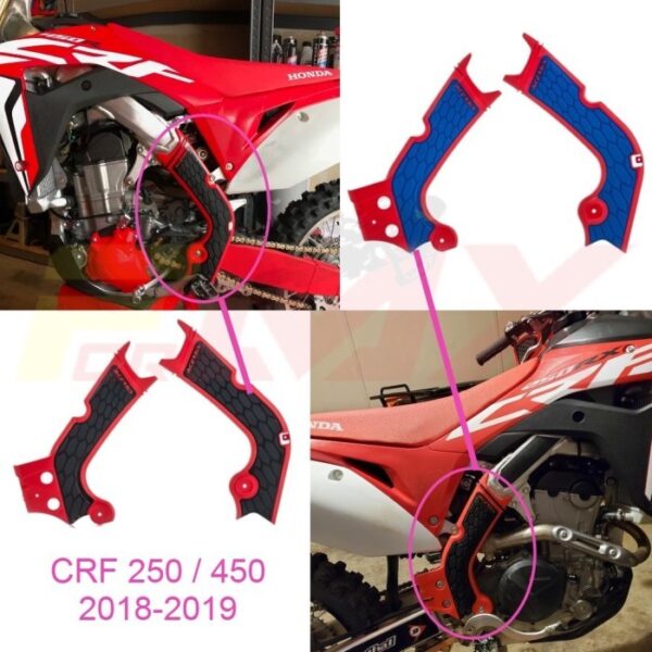 FRAME GUARD ACERBIS CRF 250 R PELINDUNG RANGKA CRF 250 450 R 2018 2019 - Merah - Gambar 2