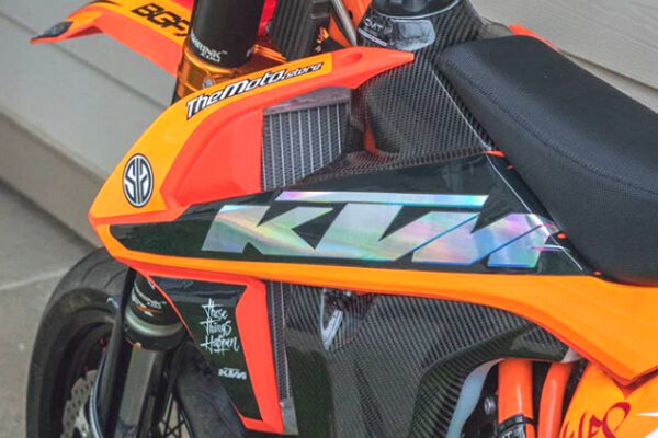 Carbon Tank Cover Tangki 1030 KTM EXC TPI 250/300 2017-2019 - Gambar 2