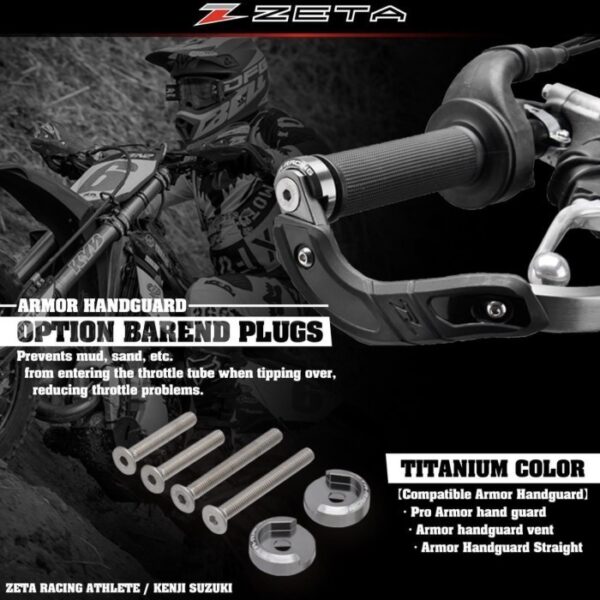 Armor Hand Guards Zeta Option Bar End Plug - Gambar 2