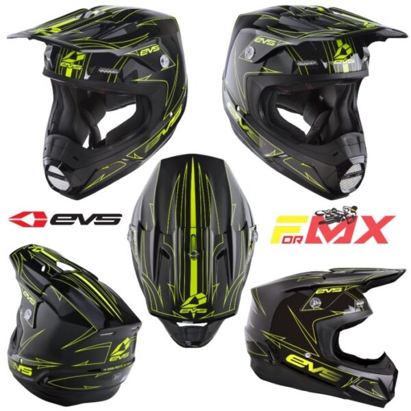 HELM EVS T5 PINNER HELM TRAIL HELM CROSS EVS - HIVIZ, M