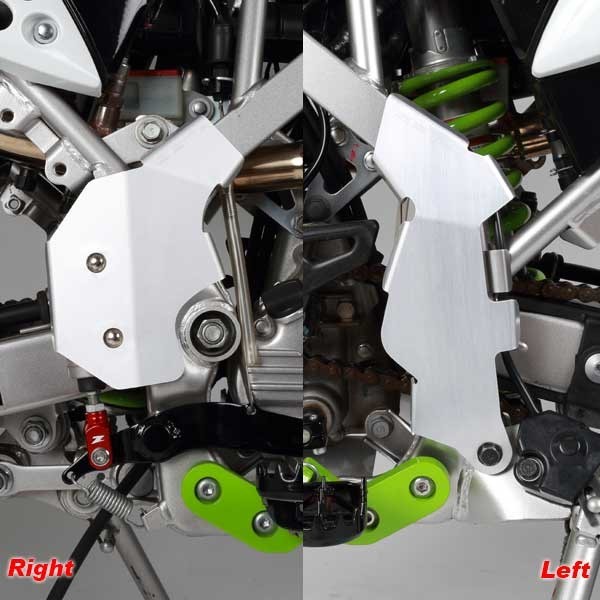 FRAME GUARD KLX 150 BF DTRACKER FRAME GUARD ZETA KLX - TITANIUM - Gambar 2