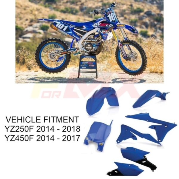 BODI SET YZ250F 2014 2018 YZ 450 F 2014 2017 CYCRA - Biru - Gambar 2