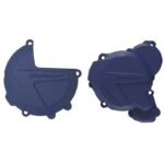 COVER BLOK KOPLING DAN MAGNET KTM EXC 250 300 HUSQVARNA TE 2017 2022 - Biru