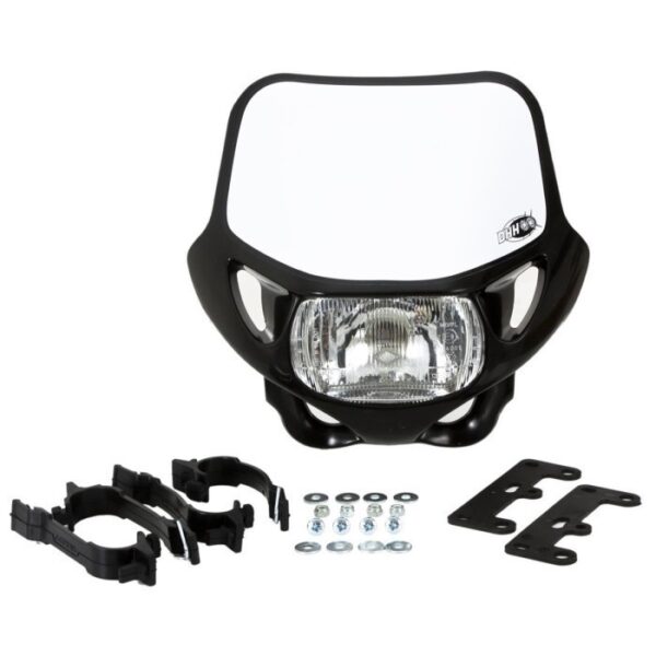 Acerbis Headlight DHH DOT CE Black / lampu motor