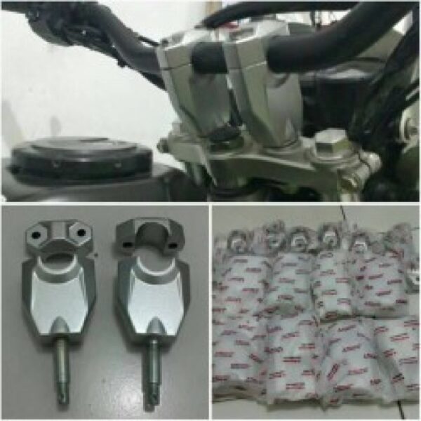 Raiser Stang Fatbar Ori KLX BF Riser Original PnP KLX S L Dtracker - Putih - Gambar 2