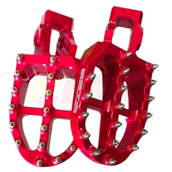 FOOTSTEP / FOOTPEGS ZETA GASGAS/KTM/HUSQVARNA 85cc sampai 530cc - Merah - Gambar 2