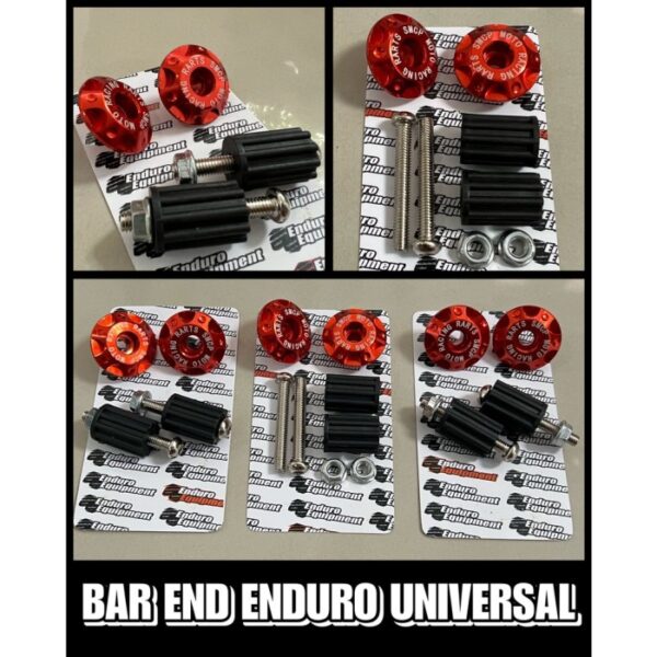 Bar end stang bandul stang KTM HUSQVARNA CRF KLX WR YZ universal - Orange - Gambar 3