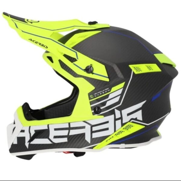 Helm ACERBIS Impact Steel Carbon - Black Flou - Gambar 4