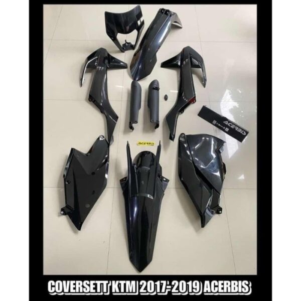 Bodi KTM 2017 2019 KTM EXC EXCF SX SXF 125 500 Bodi Set KTM Acerbis - Hitam - Gambar 2