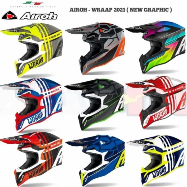 Helm AIROH Wraap Series Cross Enduro - Gambar 2