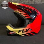 HELM CROSS FLY KINETIC MENACE 2024 RED BLACK YELLOW - S - M