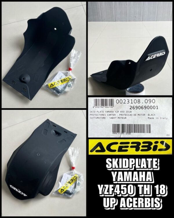 Skid Plate / Engine guard Acerbis Yamaha YZ 250/450 F/FX - Hitam