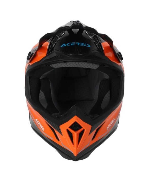 Helmet Acerbis Steel Carbon 22.06 OrangeBlack / Helm Trail OffRoad MX - XL - Gambar 3