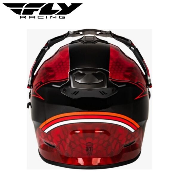 HELM FLY TREKKER KRYPTEK CONCEAL 2024 RED BLACK - Gambar 4