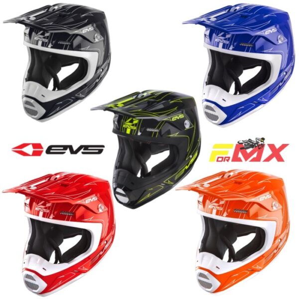 HELM EVS T5 PINNER HELM TRAIL HELM CROSS EVS - HIVIZ, M - Gambar 2