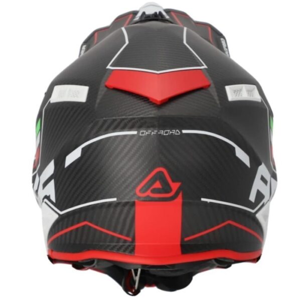 Helm ACERBIS Impact Steel Carbon - Hitam Merah - Gambar 4