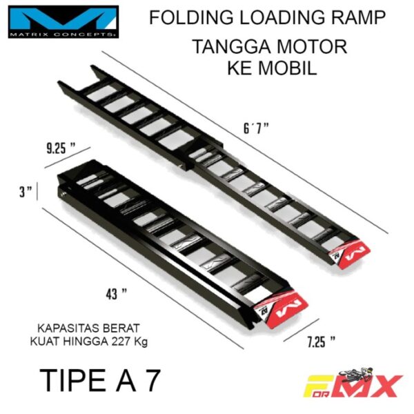 Floading Ramps matrix A7 Tangga Motor Ke mobil tangga loading