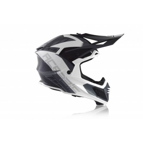 Helmet Acerbis X-Track VTR Motocross Adventure Enduro - White/Black - L - Gambar 4